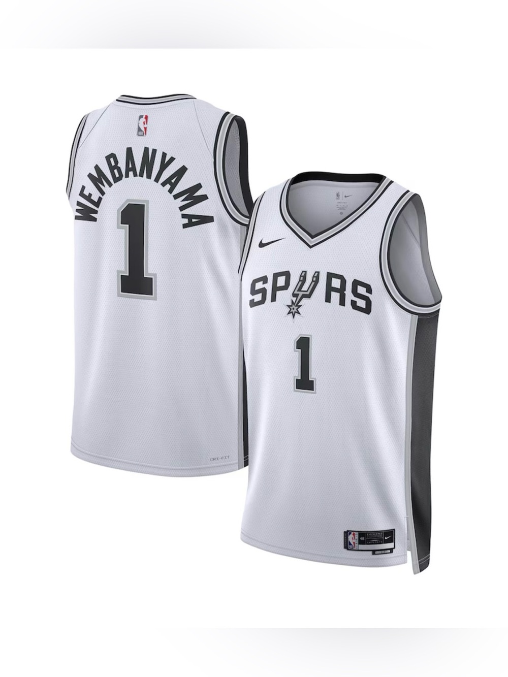 San Antonio Spurs Victor Wembanyama Nike White Jersey -Association Edition S NWT